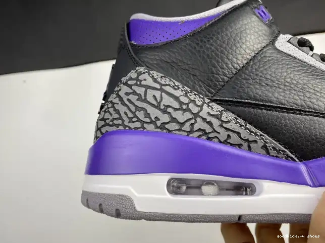 Rep Jordan Air Retro 3 050 CT8532 Black Court Purple 0610